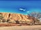 Australian Outback environment. Mountains and blue sky