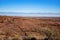 Australian outback landscape nature. View from Mundi Mundi Lookout, Outback NSW, Australia