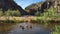 Australian people swiming at Edith falls Nitmiluk National Park Northern Territory, Australia