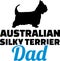 Australian Silky Terrier Dad blue