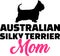 Australian Silky Terrier mom pink