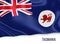 Australian state Tasmania flag.