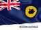 Australian state Western Australia flag.