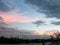 Australian Sunset looking out over the Brisbane River from Coronation Drive toward the South Bank