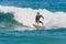 Australian surfer catching a wave