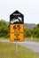 Australian watch out for wildlife road sign