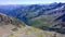 Austria. Alpine region `Stubai`. View from via ferrata to the `Rinnenspitze`.