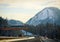 Austria, Beautiful winter landscape along A10 motorway near Salzburg