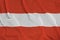 Austria flag printed on a polyester nylon sportswear mesh fabric