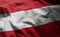 Austria Flag Rumpled Close Up