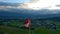 Austria flag waving in wind video. Austria flag looping closeup.