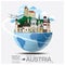 Austria Landmark Global Travel And Journey Infographic