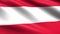 Austria Looping Flag 4K, with waving fabric texture