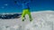 Austria - MÃ¶lltaler Gletscher, man jumping I the snow