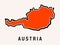 Austria simplified map