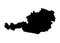 Austria State Map Vector silhouette