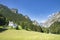 AUSTRIA, STYRIA, JOHNSBACH - AUGUST 01, 2020: Church of the  cemetery for mountaineers in the Johnsbach valley in Austria.