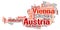 Austria top travel destinations word cloud