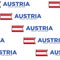 Austria travel destination national flag or heraldic symbol seamless pattern