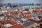 Austria, Vienna, capital city cityscape, view from the south tower of St. Stephen`s Cathedral