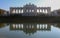 Austria; Vienna; October 21, 2018; The Gloriette in the Schoenbrunn park with it`s reflection in the water