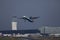 Austrian Airlines plane taking off from Vienna Airport, VIE