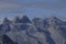 Austrian Alps: mountain view of the 3 towers in montafon