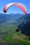 Austrian Alps: Paragliding above Spieljoch near HochfÃ¼gen in Zillertal, Tirol