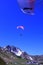 Austrian Alps: Paragliding above Spieljoch near HochfÃ¼gen in Zillertal, Tirol