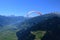 Austrian Alps: Paragliding above Spieljoch near HochfÃ¼gen in Zillertal, Tirol