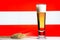 Austrian Beer Austria Flag Wheat Pilsner Lager Glass