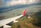 Austrian cultivated land seen from a plane