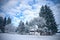 Austrian Farmhouse in Winter