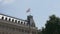 Austrian flag on the roof of city hall