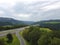 Austrian mountains. Autobahn