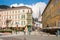 Austrian resort town Bad Ischl central streets in summer