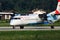 Austrian turboprop on runway