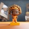 Authentic Afro-colombian Bobblehead Doll: A Unique Contest Winner