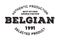 Authentic belgian product stamp
