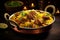 Authentic Biryani Bliss: Glistening Spices & Tender Meats in Traditional Handi