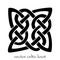 Authentic black-white vector celtic knot.