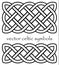 Authentic black-white vector celtic knot.