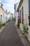 authentic cobblestone street, Saint Martin de Re, France