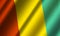 Authentic colorful flag of Guinea.