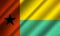 Authentic colorful flag of Guinea-Bissau.