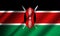 Authentic colorful flag of Kenya.