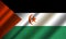 Authentic colorful flag of Saharan Arab Democratic Republic.