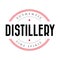 Authentic Distillery vintage stamp logo