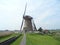 The Authentic Dutch Windmill at Kinderdijk Windmill Complex, South Holland