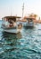 Authentic fishing boats Neos Marmaras Sithonia Chalkidiki Greece